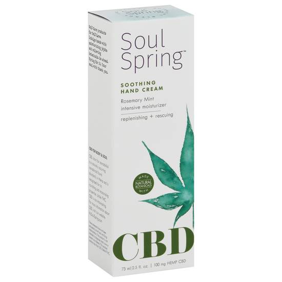 Soul Spring Cbd Soothing Hand Cream | Delivery Near You | Uber Eats