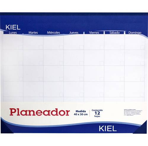Planeador para oficina kiel mensual 30x40cm 12hojas (338,2 g)