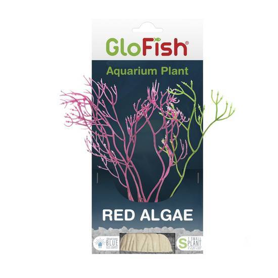 Glofish Red Algae Plant Fluorescent Under Blue Led Light Aquarium Decor,  Medium ( medium), Delivery Near You