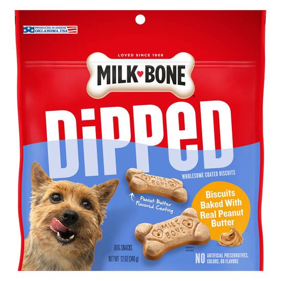 Milk-Bone Dipped Dog Treat All Ages - Peanut Butter (Size: 12 Oz)
