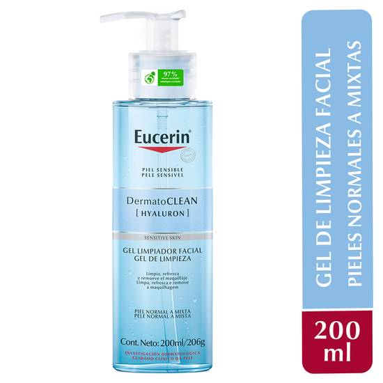Eucerin dermatoclean gel limpiador (botella 200 ml)