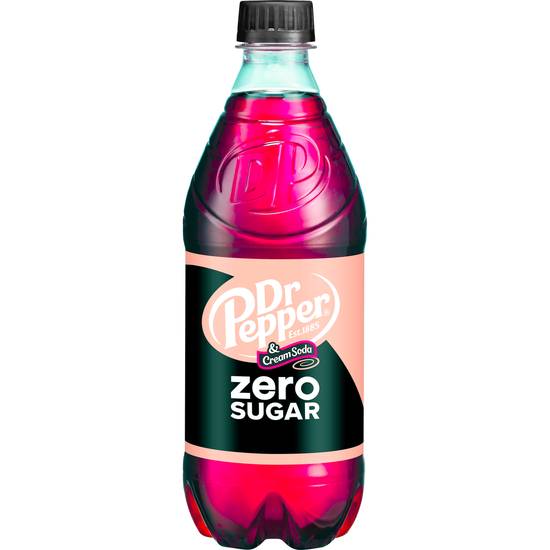 Order Dr Pepper & Cream Soda Zero Sugar (20 oz) food online from Rite Aid store, Shawnee on bringmethat.com