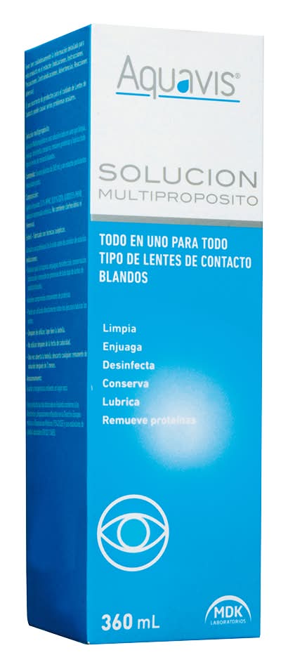 Aquavis solucion multiproposito lentes blandos (360 mL)