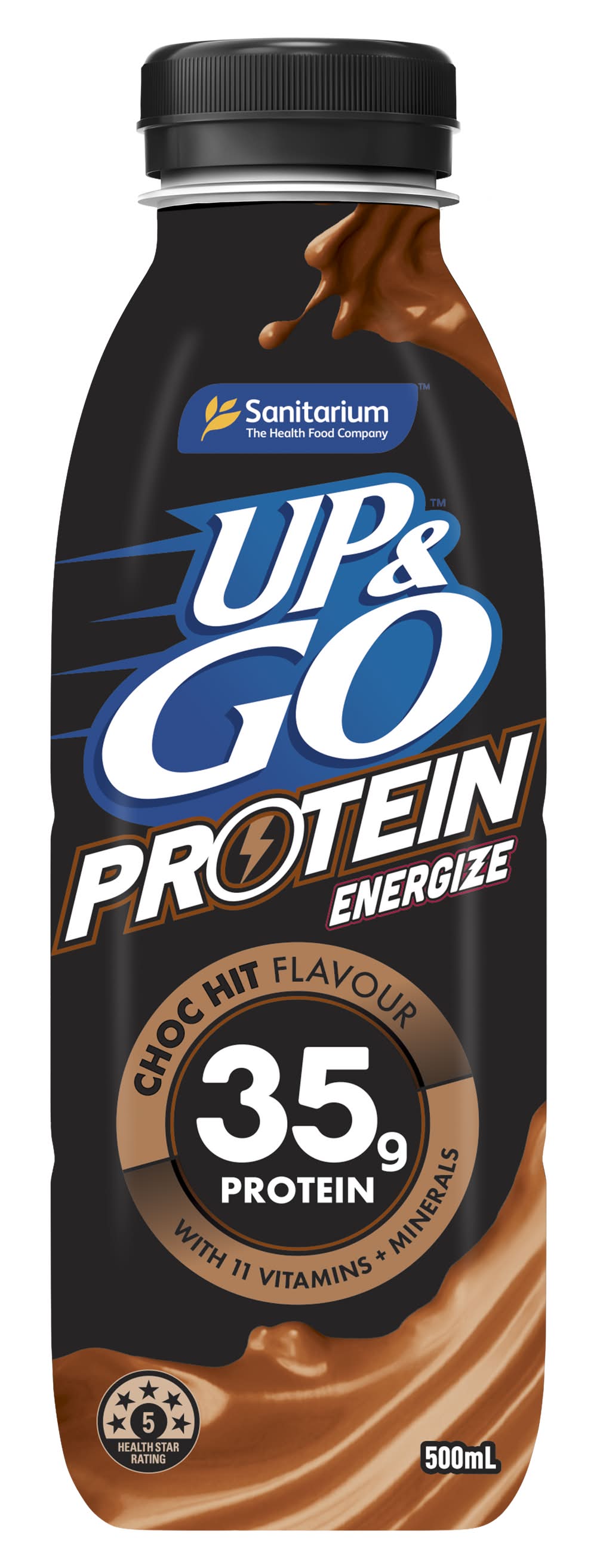 UP&GO Protein Energize Drink, Choc Hit (500mL)