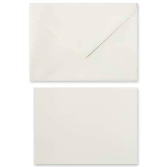 Recollections Card & Envelope Set, 5" X 7", Ivory (10 ct)