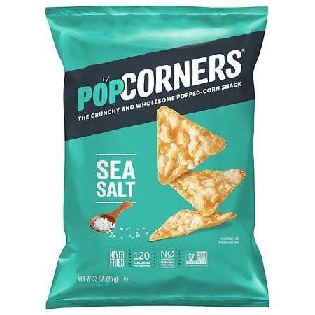 Popcorners Popped Corn Chips, Sea Salt