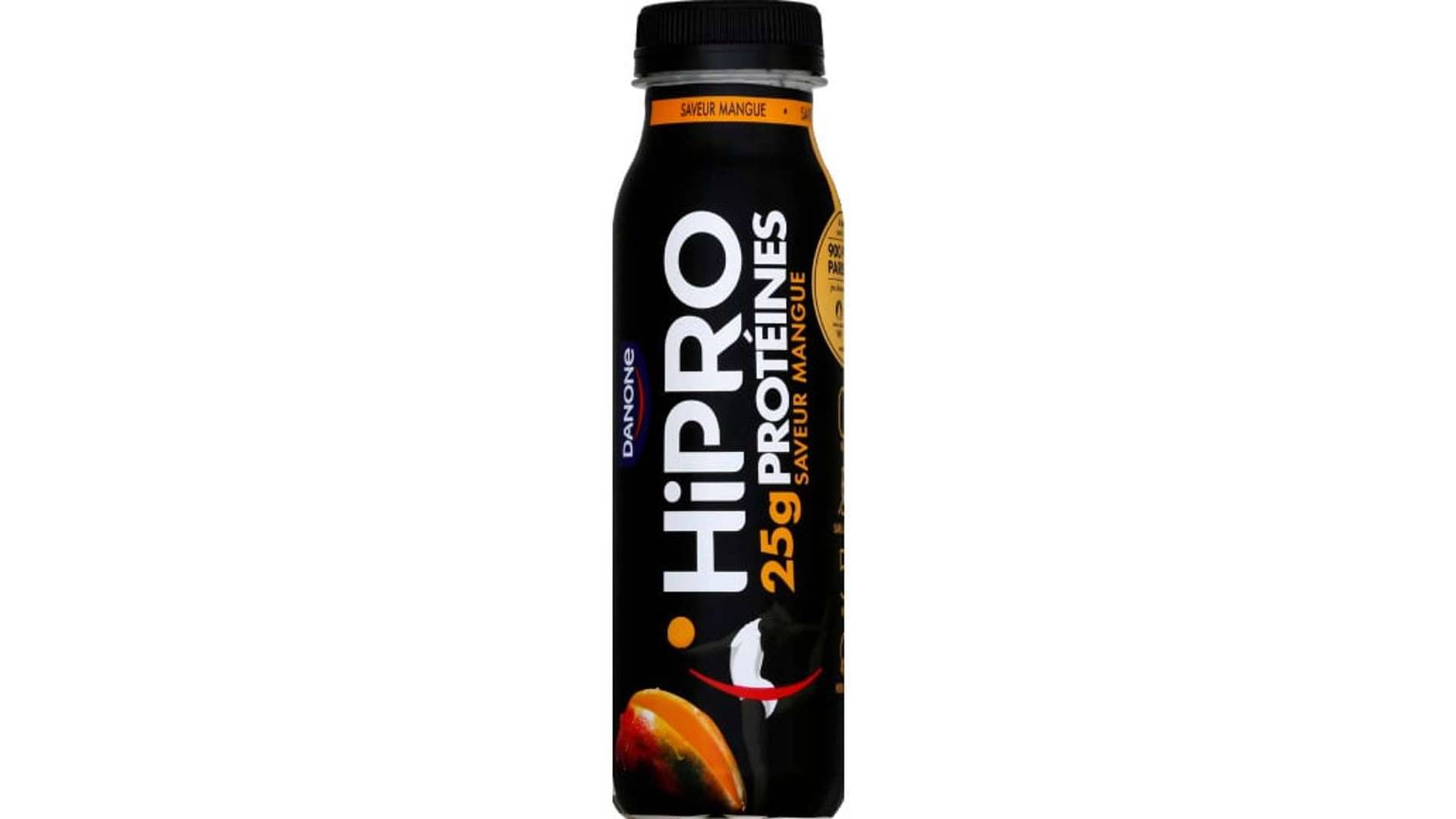 HIPRO Yaourt à boire saveur mangue protéiné 0% mg La bouteille de 300g