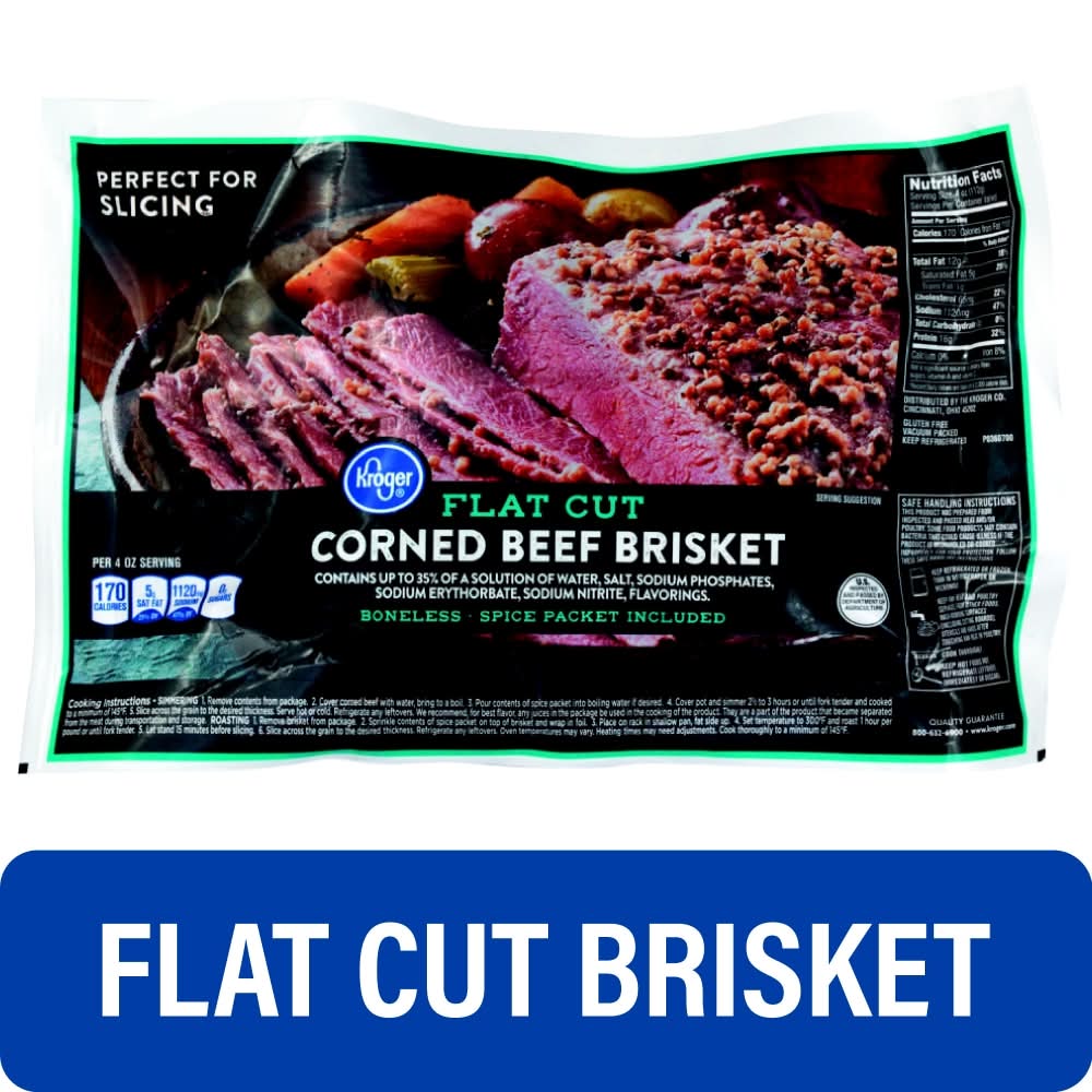 Select Boneless Flat Cut Corned Beef Brisket