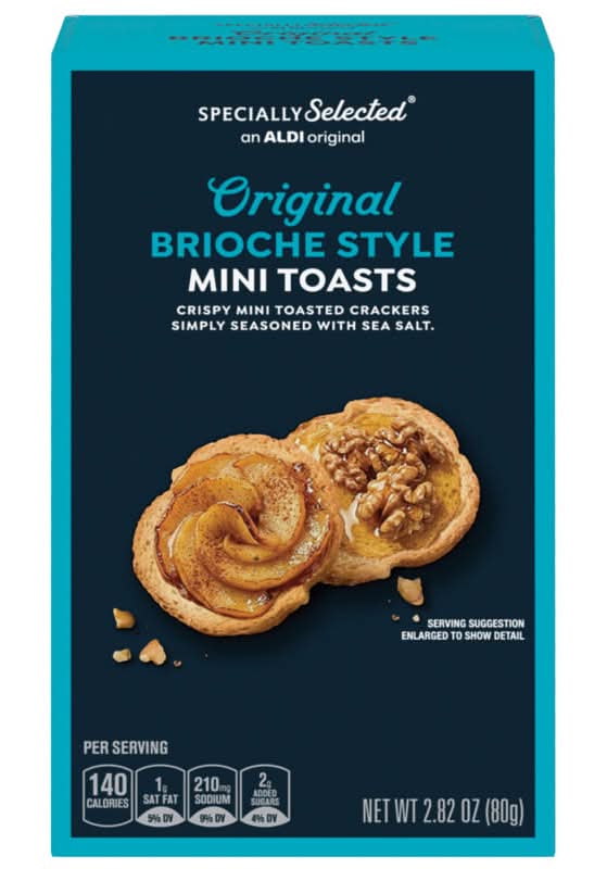 Specially Selected Mini Brioche Toasts Cracker, Original (2.82 oz)