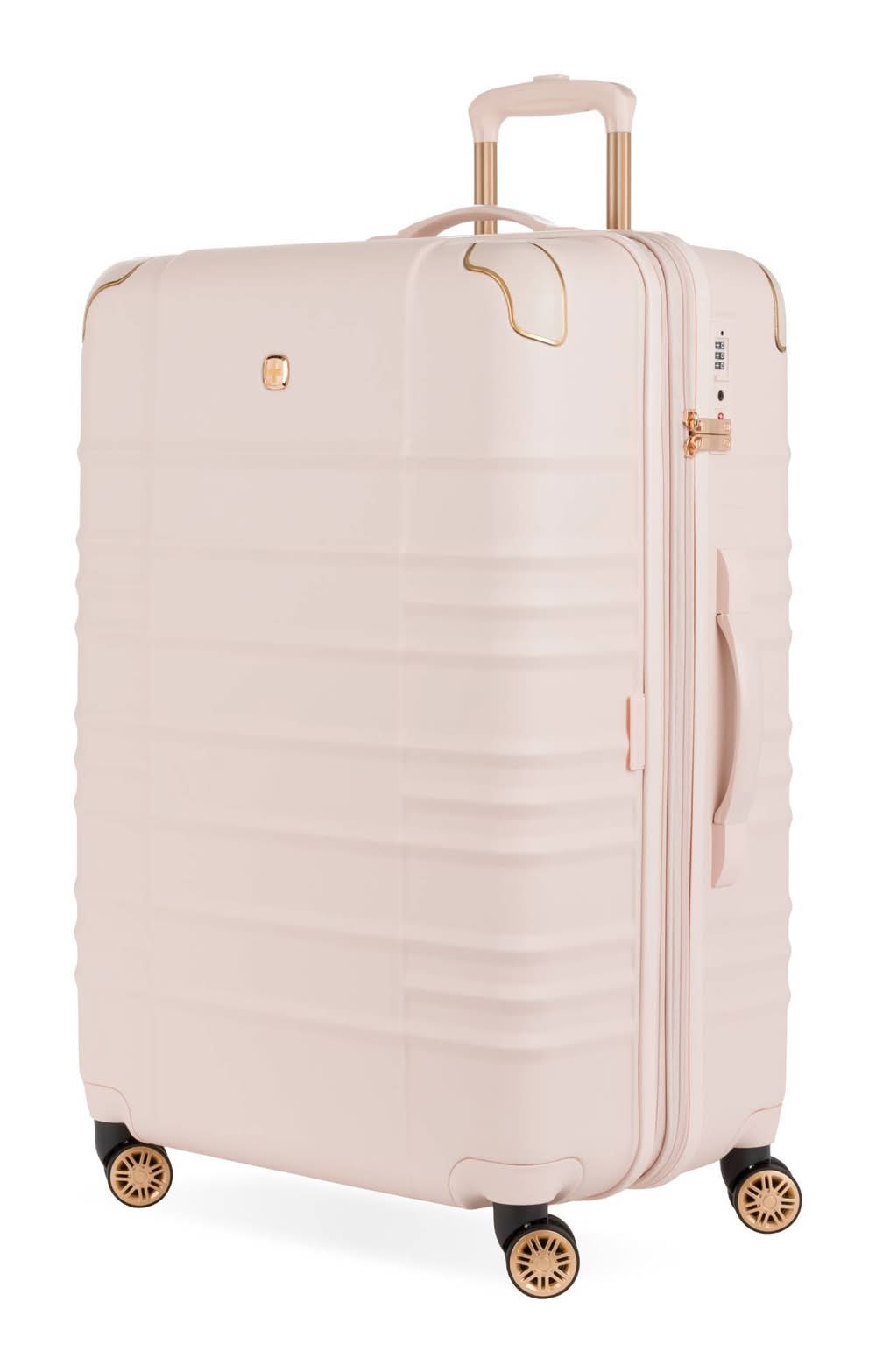 SwissGear Cascade Ii Hardside Checked Spinner Suitcase, Large, Rose