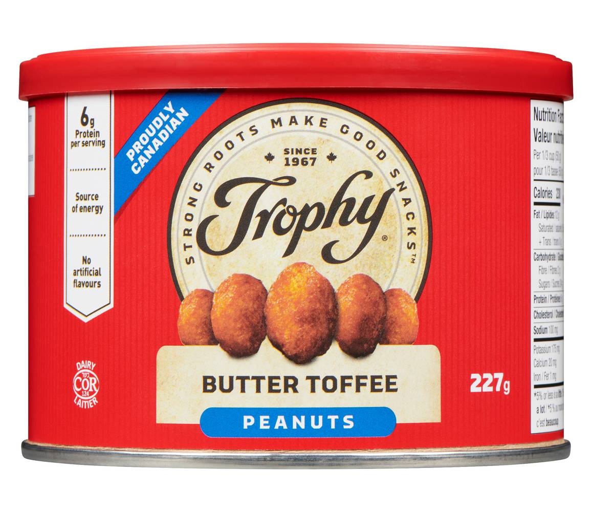 Arachides caramel au beurre Trophy - 227 g / Trophy Butter Toffee Peanuts - 227g