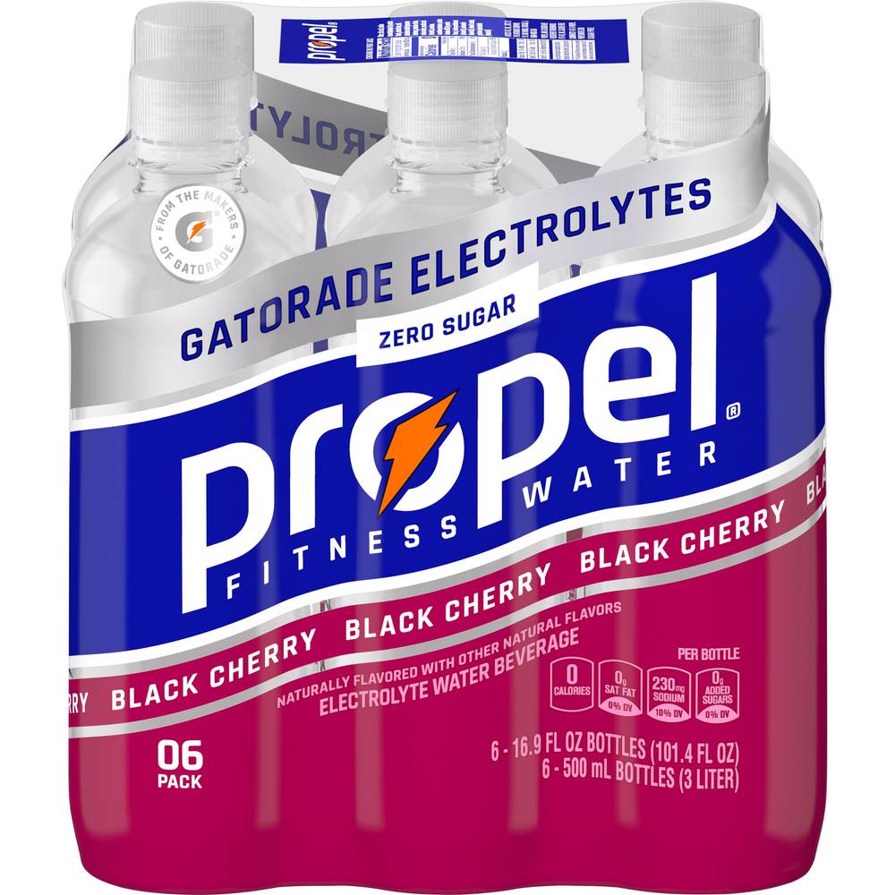 Propel Electrolyte Water Beverage (6 ct, 16.9 fl oz) (black cherry)