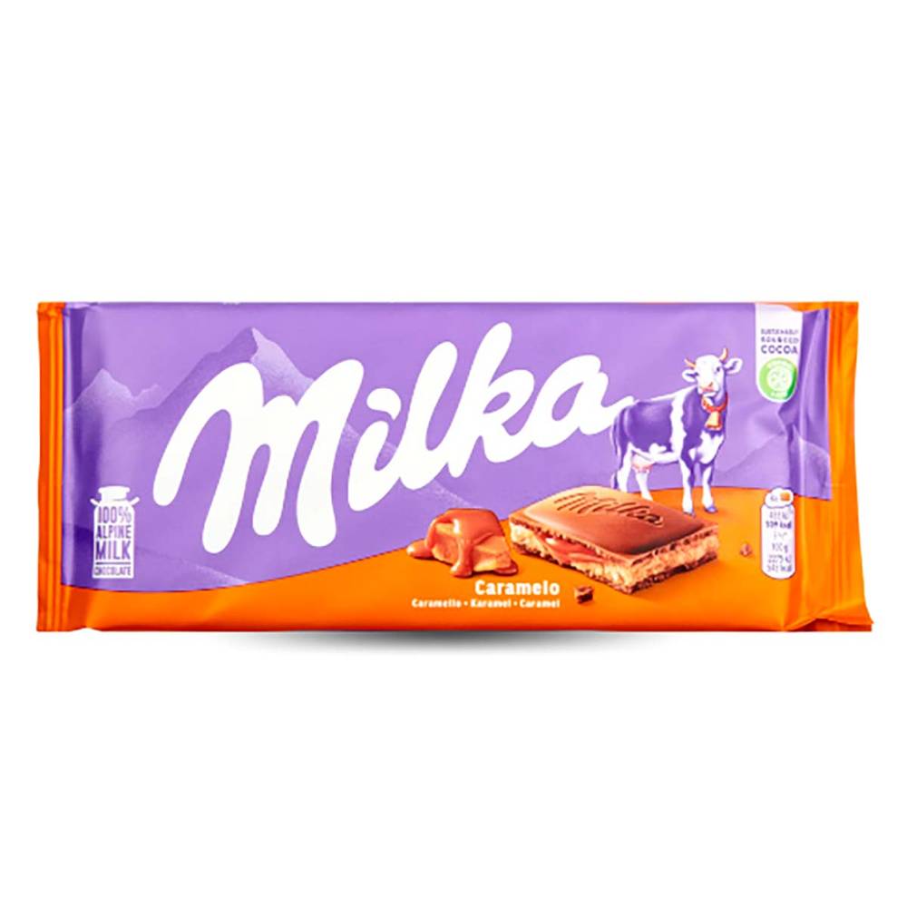 Chocolate Milka Caramelo Crema 100G