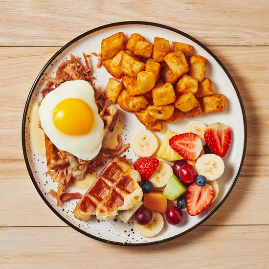 Croissant Jambon Éffiloche / Old  Fashioned Ham  Croffle