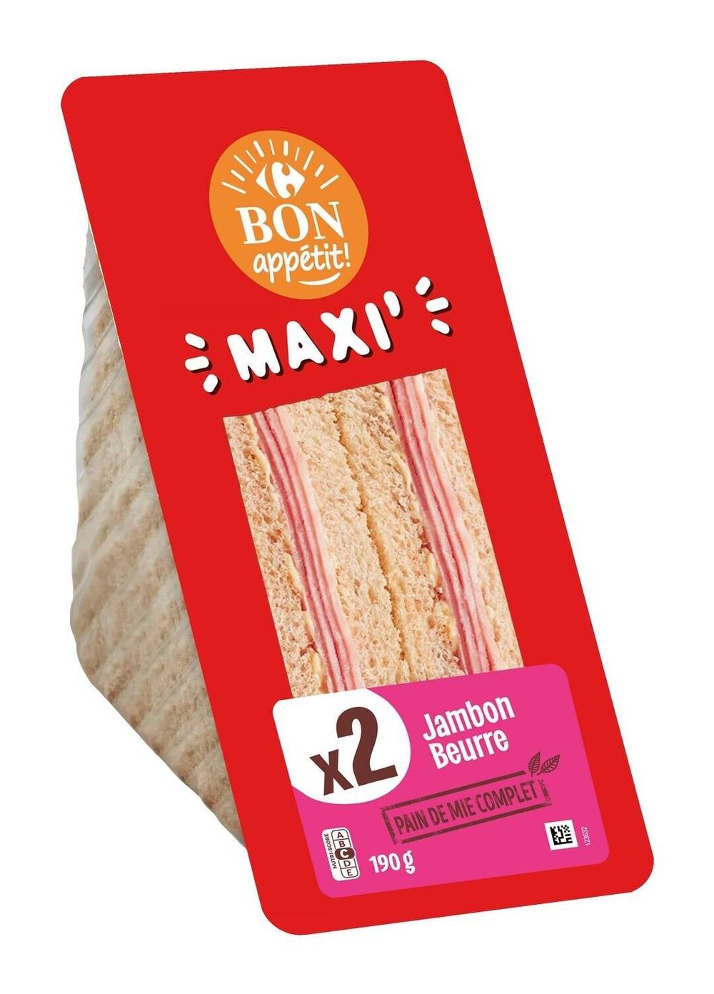 Carrefour Bon Appétit - Sandwich maxi jambon beurre (2)