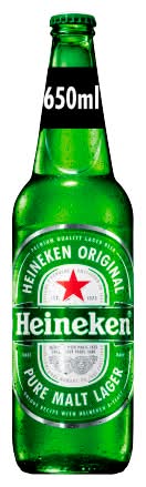 Heineken Original Pure Malt Lager Beer (650ml)