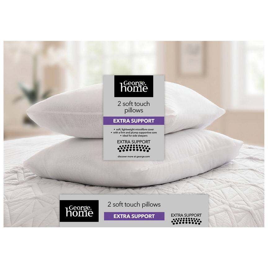 George Home Soft Touch Extra Support Pillows (2 ct)