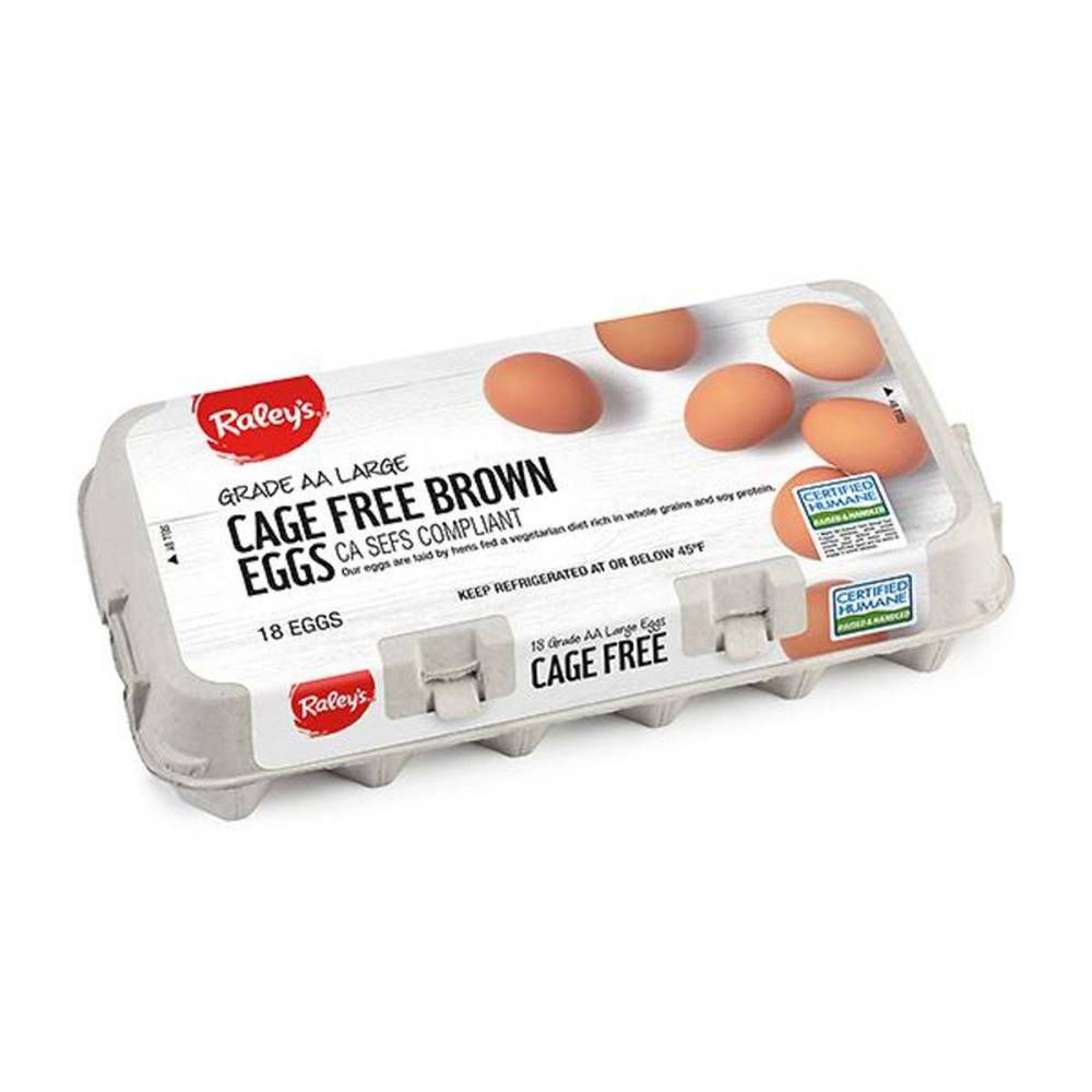 Raley's Cage Free Brown Eggs (L)
