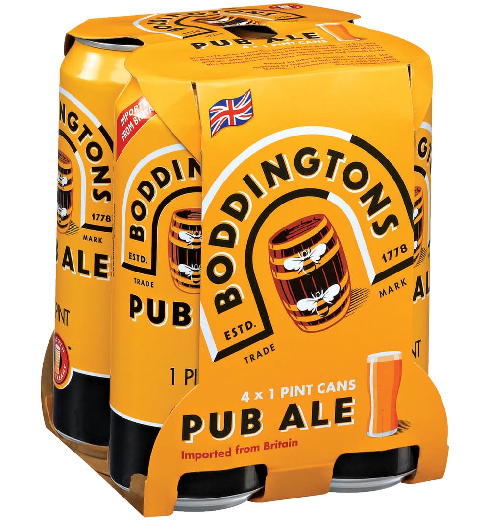Boddingtons Pub Ale Beer (4 x 16.69 oz)