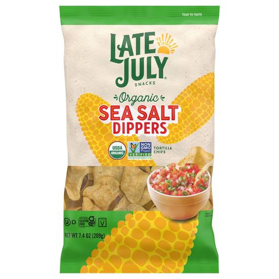 Late July Organic Sea Salt Dippers Tortilla Chips