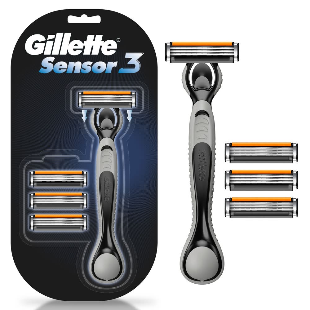 Gillette · Sensor 3 rastrillo recargable (5 un)