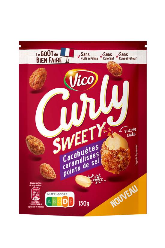 Vico - Curly sweety cacahuètes (caramel - pointe de sel)