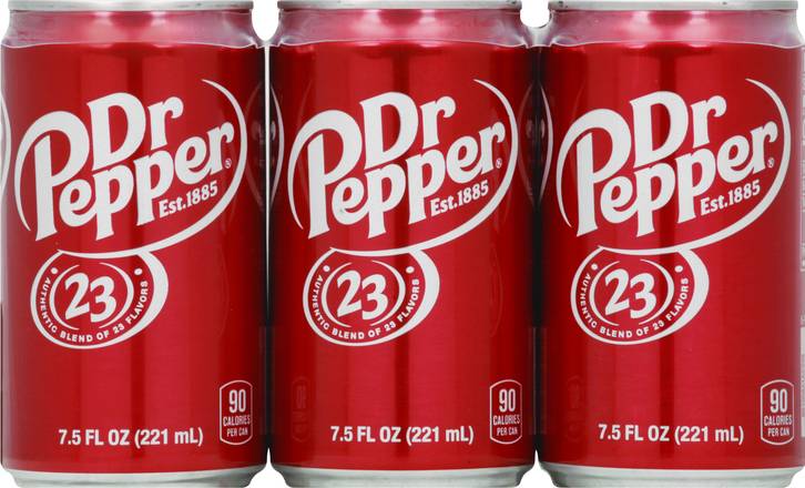 Dr Pepper Soda (6 ct, 7.5 fl oz)