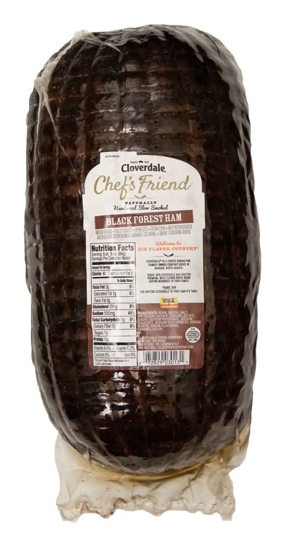 Cloverdale Chefs Friend Black Forest Boneless Ham (9 lbs)