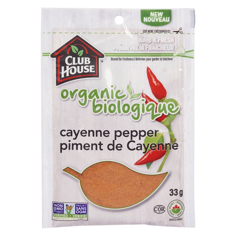 Club House Organic Cayenne Pepper 33 g