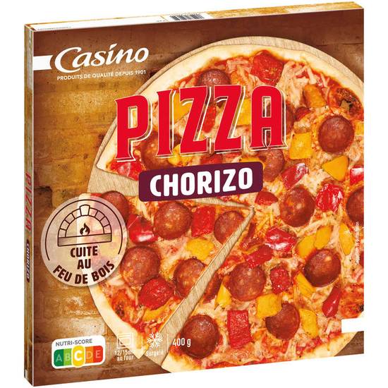 CASINO - Pizza au feu de bois chorizo - 400g