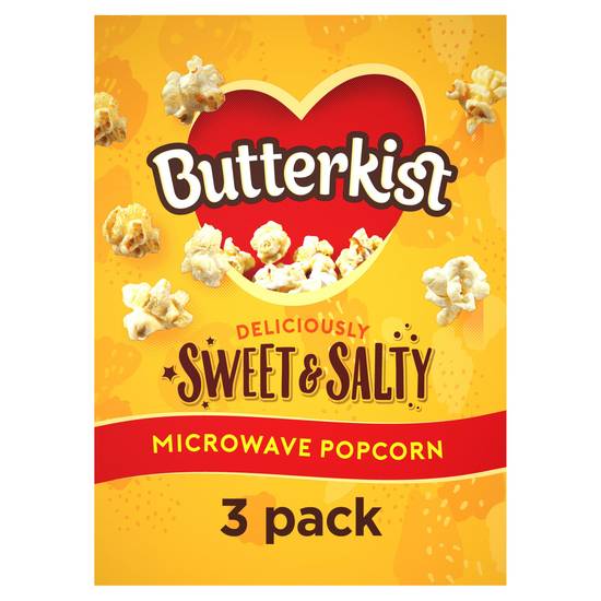 Butterkist Microwave Popcorn Sweet & Salted 3x60g