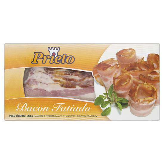 Prieto bacon fatiado (250g)