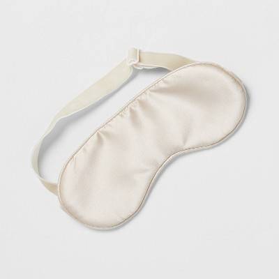 Casaluna Solid Silk Eye Mask, Natural