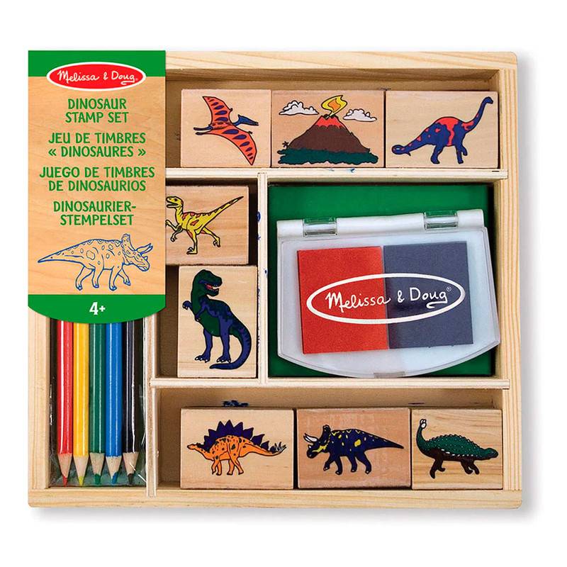 Melissa & Doug juego de sellos de dinosaurios