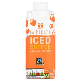 Co-op Fairtrade Iced Coffee Caramel Frappé 330ml (Co-op Member Price £1.15 *T&Cs apply)