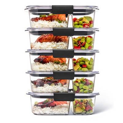 Rubbermaid Brilliance Meal Prep Value pack