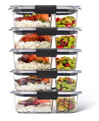 Rubbermaid Brilliance Meal Prep Value Containers (10 ct)