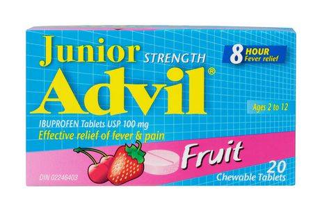Advil Junior Strength Ibuprofen Chewable Tablets Fruit (20 ct)