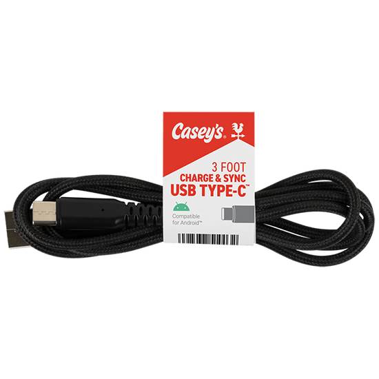 Casey's USB-C Cable 3ft