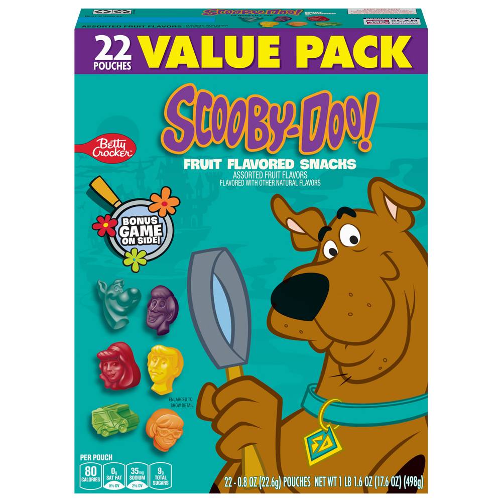 Betty Crocker Fruit Snacks Pouches, Assorted (0.8 oz, 22 ct)