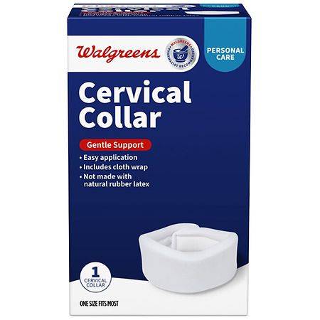 Walgreens One Size Personal Care Gentle Support Cervical Collar