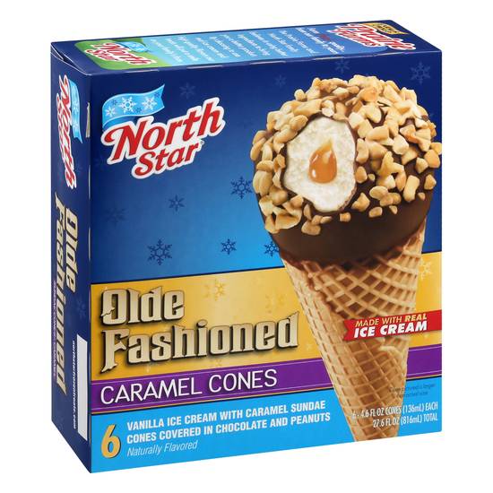 North Star Olde Fashioned Ice Cream Caramel Cones