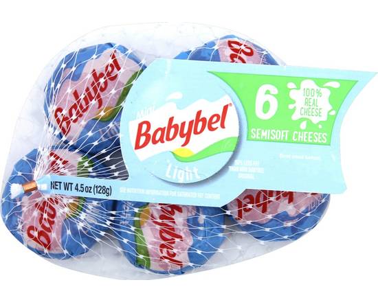 Babybel · Mini Light Semi Soft Cheese (4.5 oz)