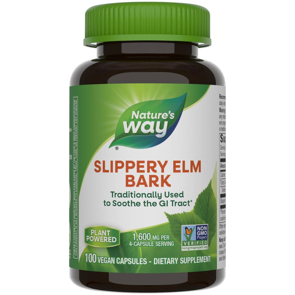 Nature's Way Slippery Elm Bark Capsules (100 ct)