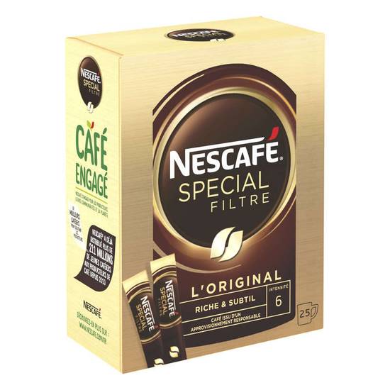 Nescafe spécial filtre original café soluble sticks 50 g