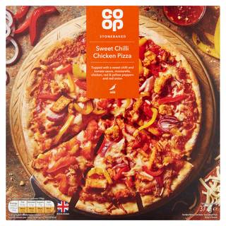 Co-op Stonebaked Sweet Chilli Chicken Pizza 377g