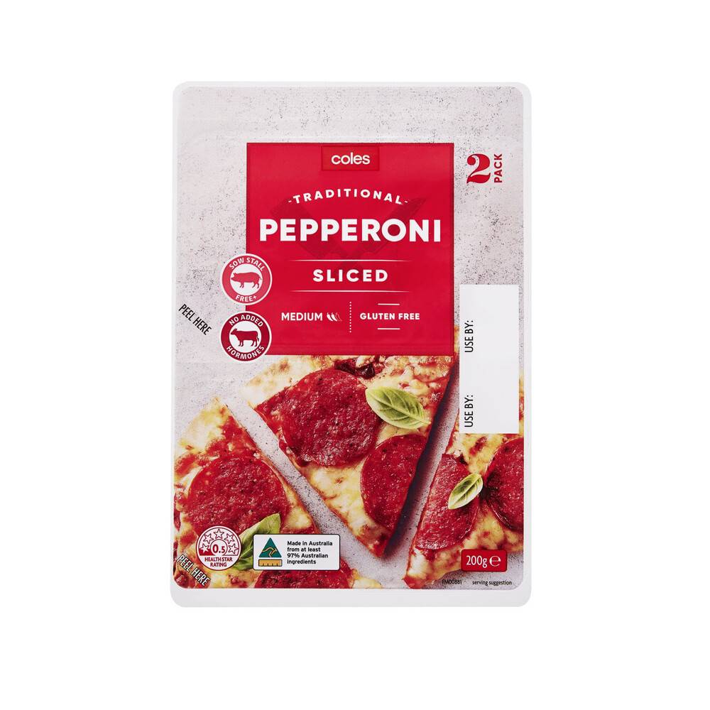Coles Sliced Pepperoni