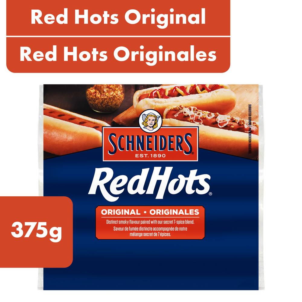 Schneiders Red Hots All Pork Original Wieners (375 g)
