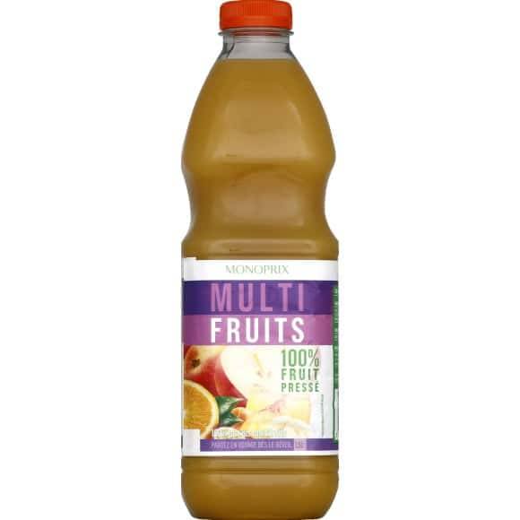 Monoprix 100% Pur Jus Multifruits La Bouteille De 1,5 L