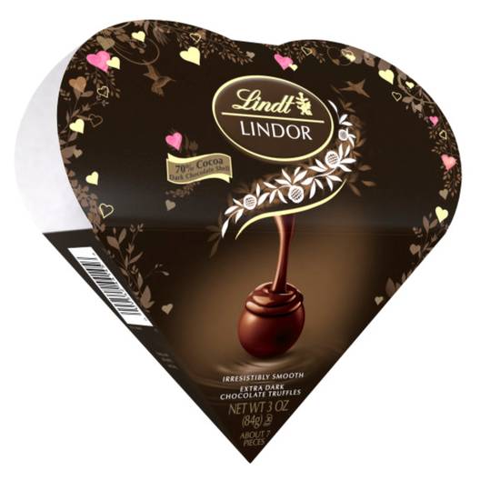 Order Lindt LINDOR Valentine's 70% Dark Chocolate Candy Truffles Friend Heart, 3 oz. food online from CVS store, Providence County on bringmethat.com